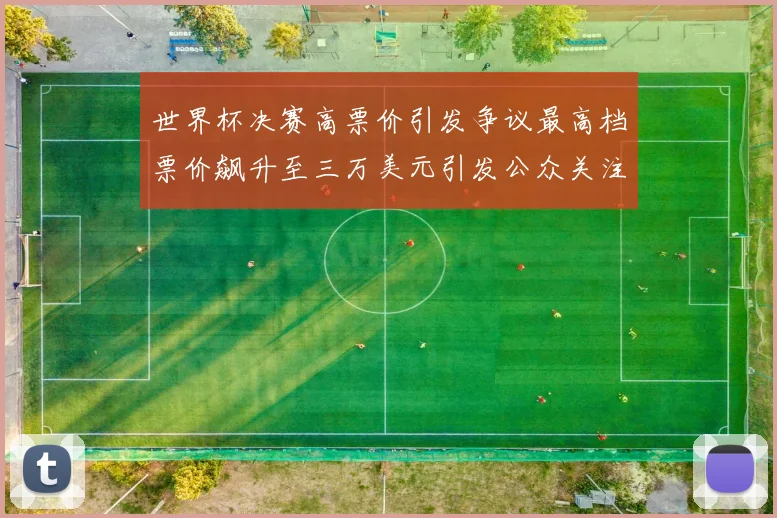 世界杯决赛高票价引发争议最高档票价飙升至三万美元引发公众关注
